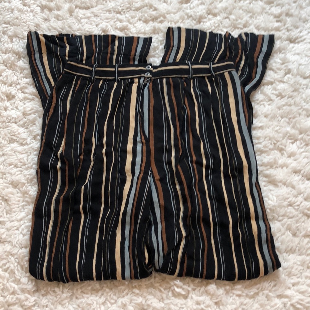 Full length flowey striped pants